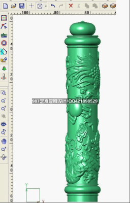 关于精雕旋转轴立体浮雕的做法